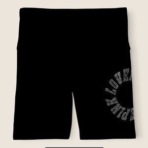 🔥NEW VICTORIAS SECRET PINK BLING BIKE SHORTS LARGE